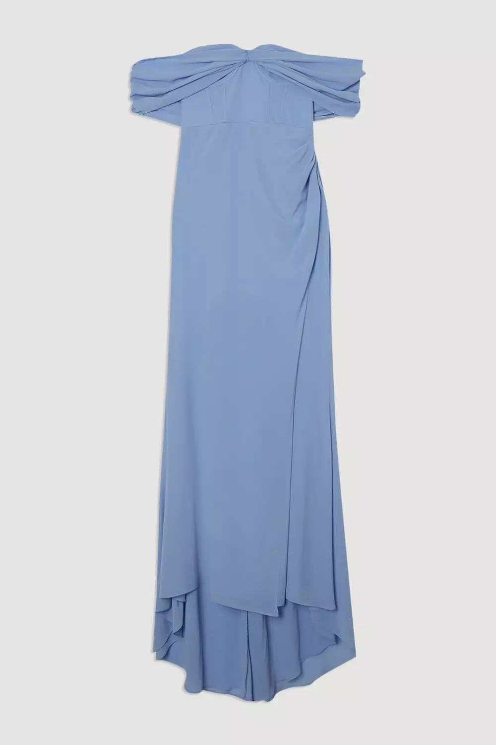 【KAREN MILLEN】Pleated Crinkle One Shoulder Maxi Dress Printed Pleated Yoryu Crinkle Woven Maxi Dress | Karen Millen